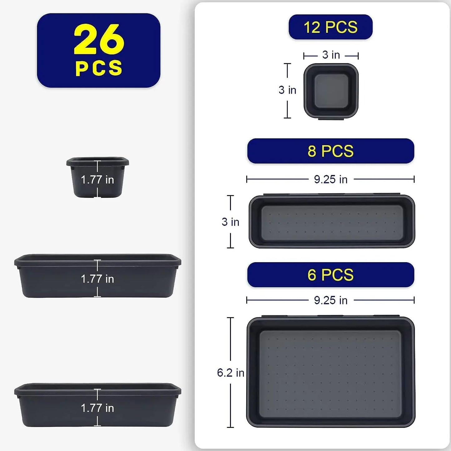 Vivlo Drawer Organizer Set