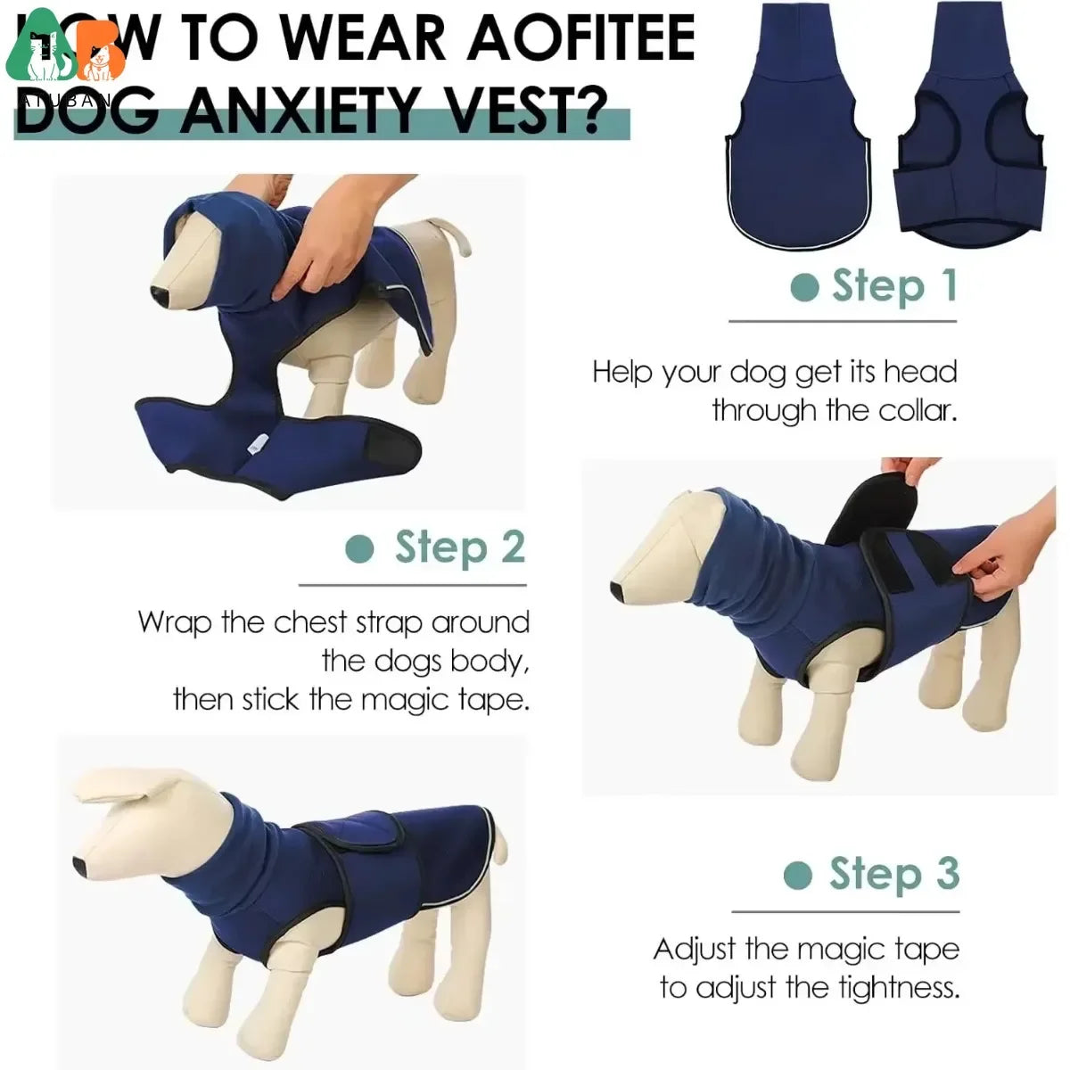 Vivlo Calming Anxiety Vest for Dogs